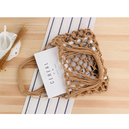 Crochet Market Bag Hollow Hand Woven Bag