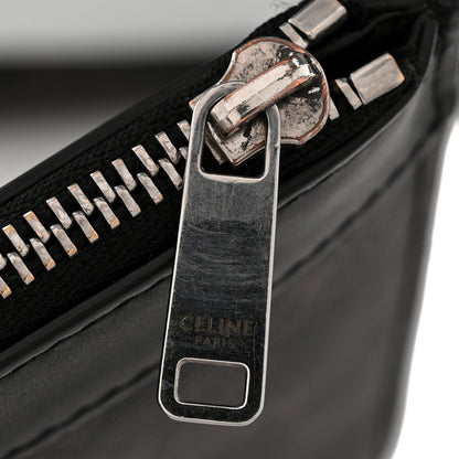 Triomphe Canvas Calfskin Wave Print Museum Bag Black