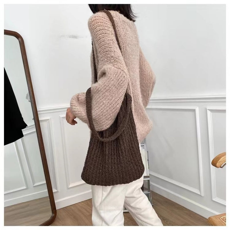 Crochet Tote Bag Mori Style Shoulder Bag