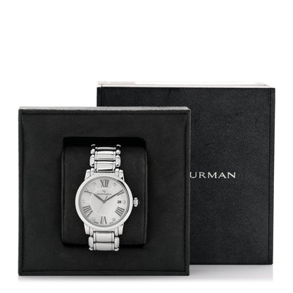 Stainless Steel Diamond Mother of Pearl 38mm Classic Quartz Watch
