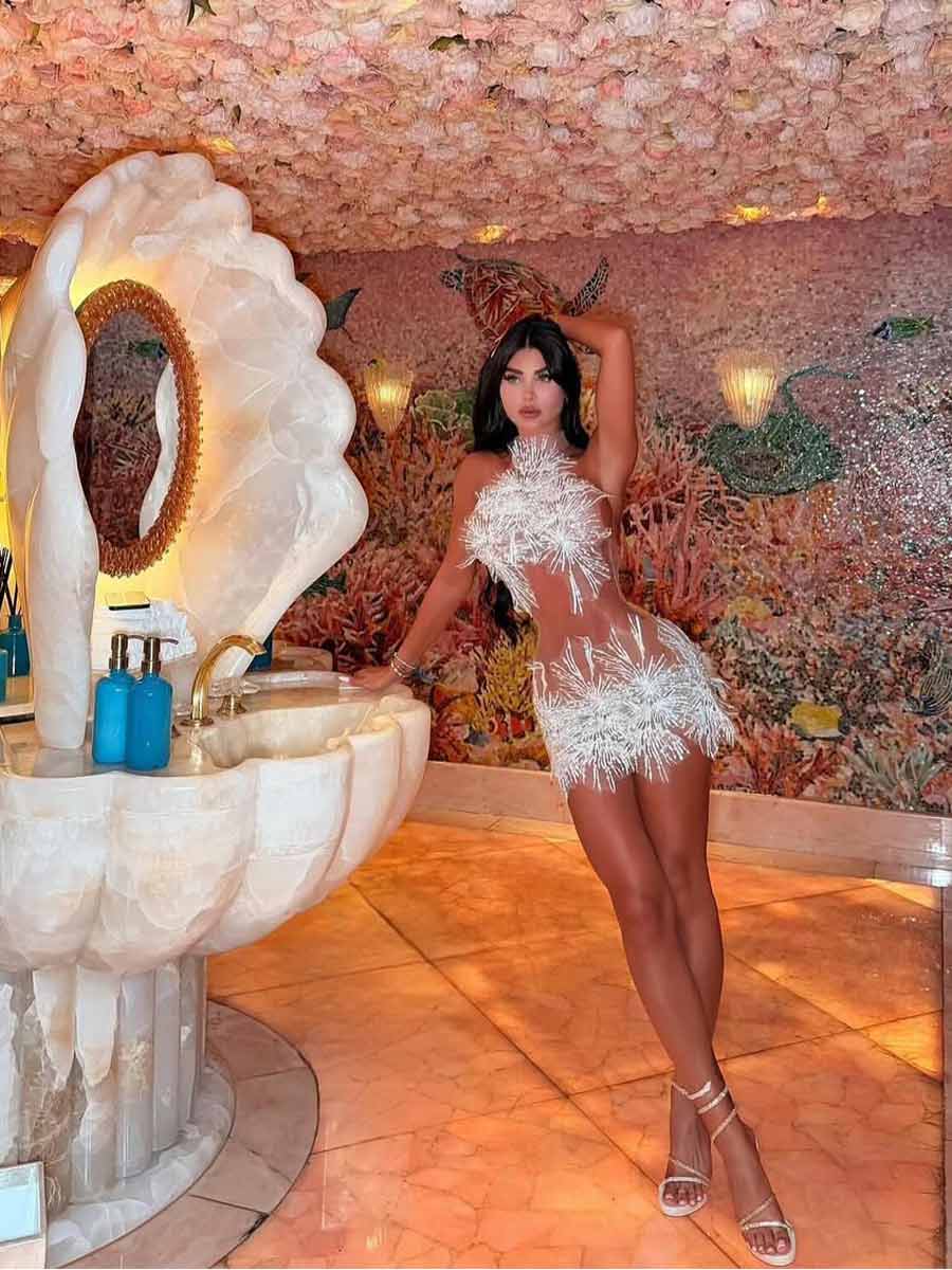 Kaia Perspective Sexy Mini Dress