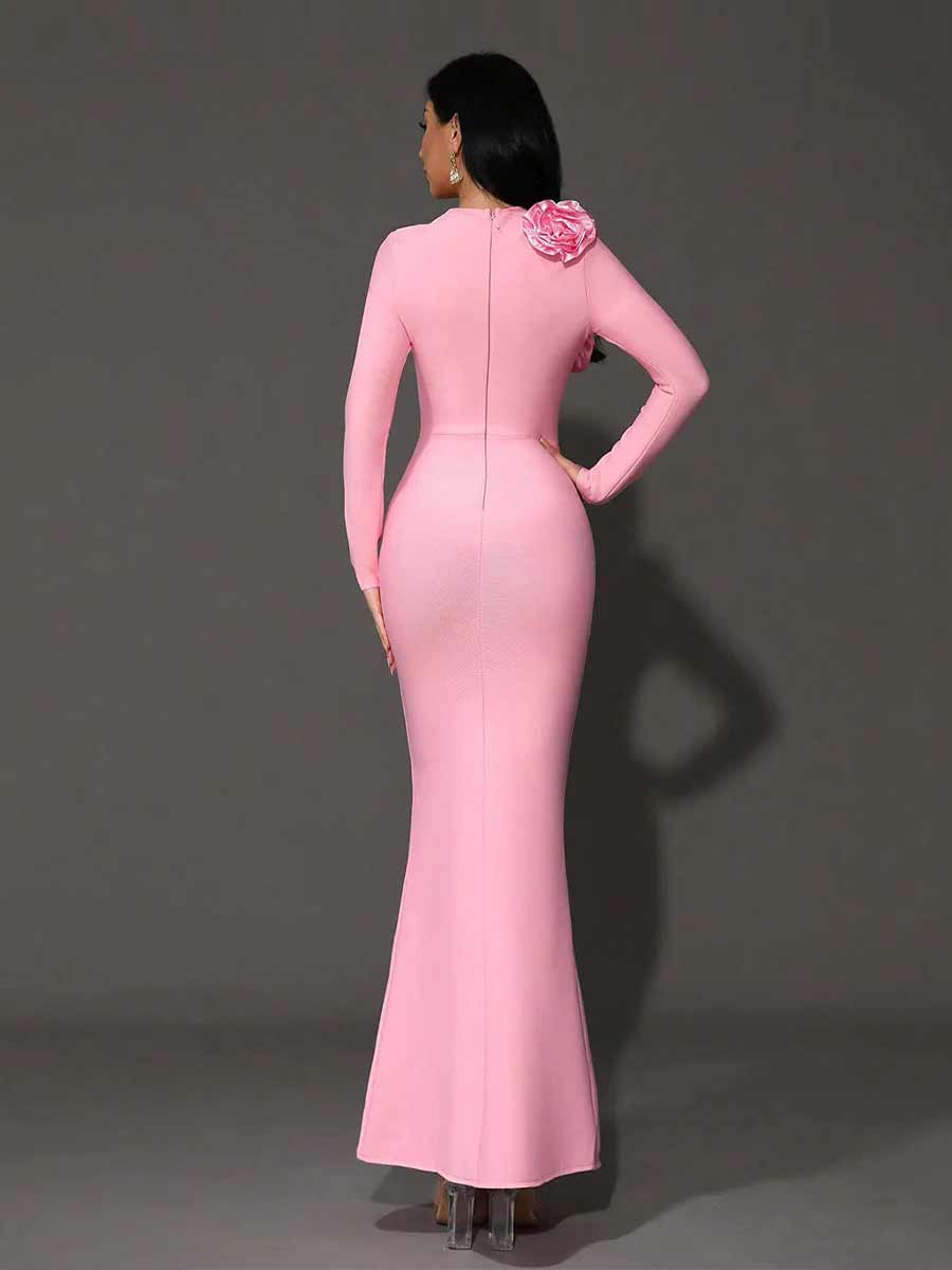 Marcella Flower Bandage Maxi Dress