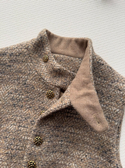 LP Vest Beige Taupe Tweed 352947