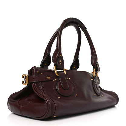 Grained Buffalo Paddington Grenat