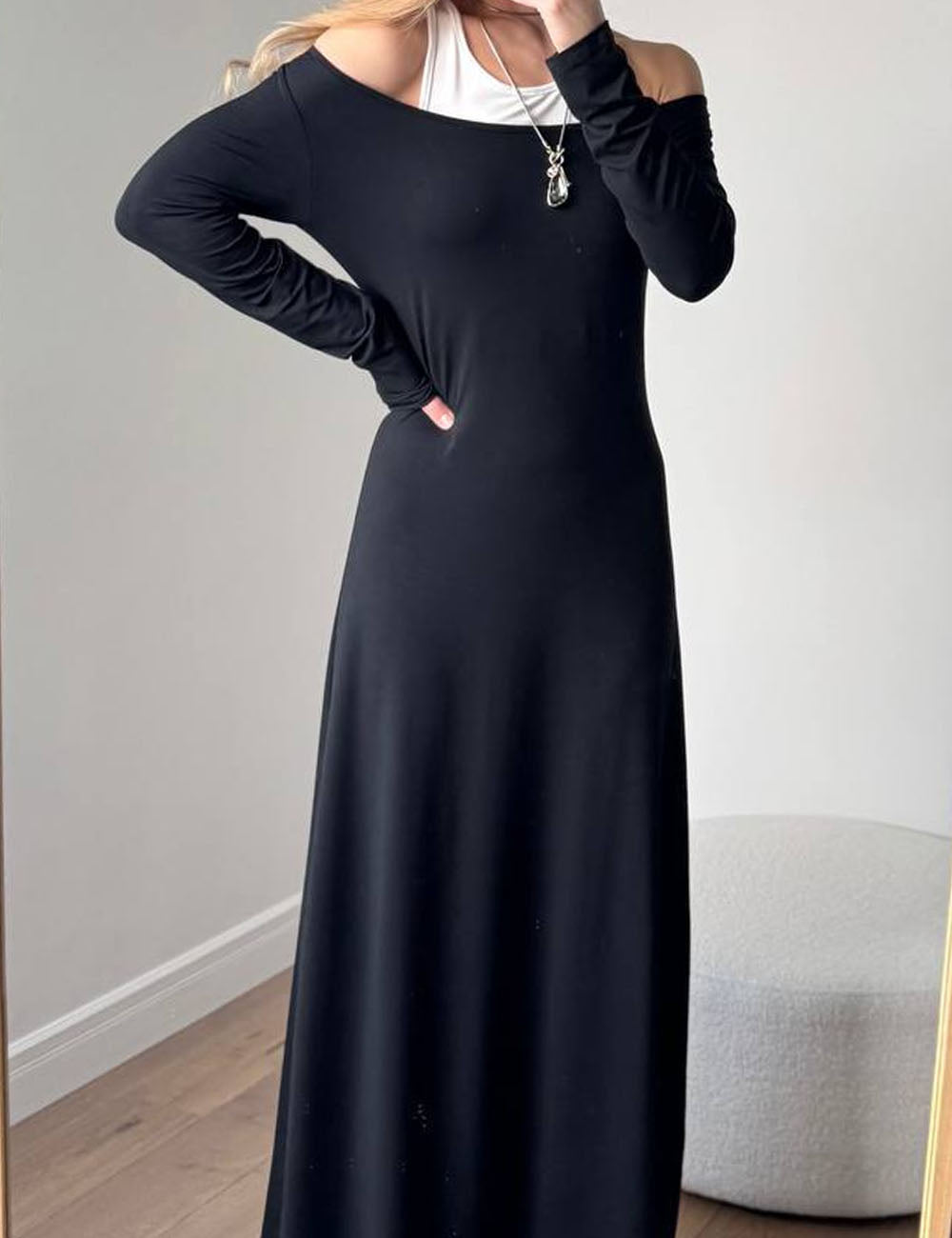 Splicing Fake Two-Piece Elegant Maxi Dress