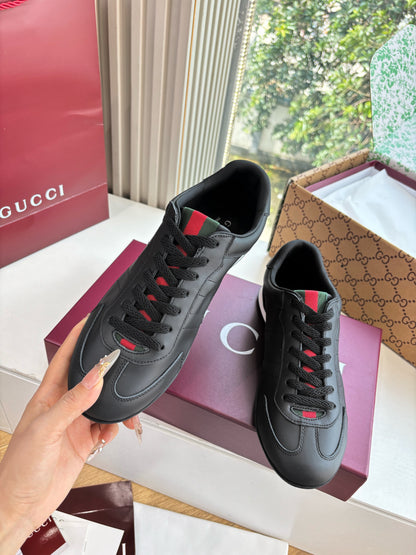 Gucci Shift Damensneaker Varianten Schwarzes Black Leder 506842