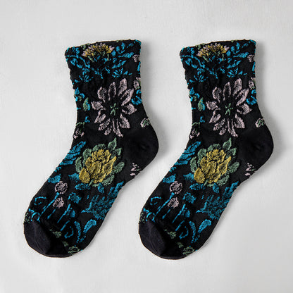 Rufia - 3D Flower Bohemian Women's Socks