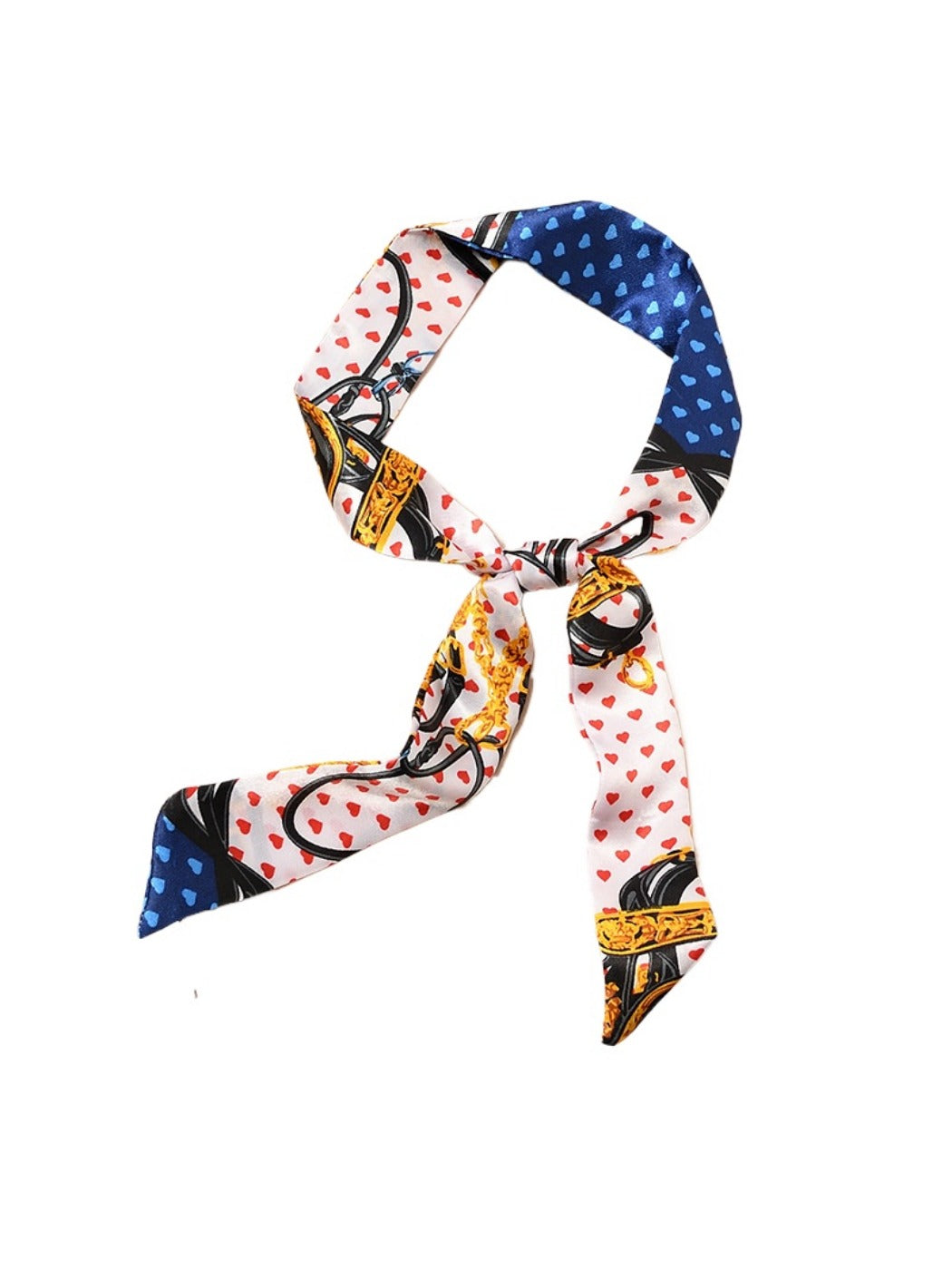 Scarvii - Classic Colorful Print Head Scarf - Elegant &amp; Vibrant