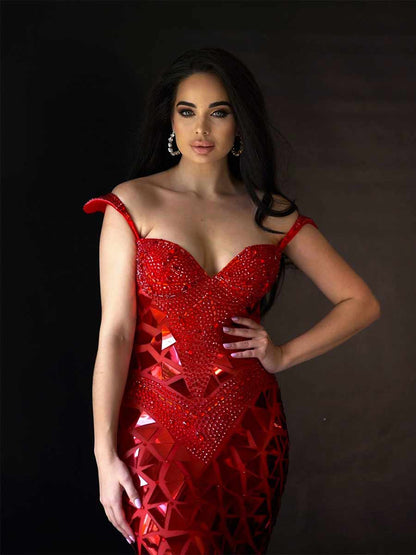 Lana Crystal sequined Maxi Dress