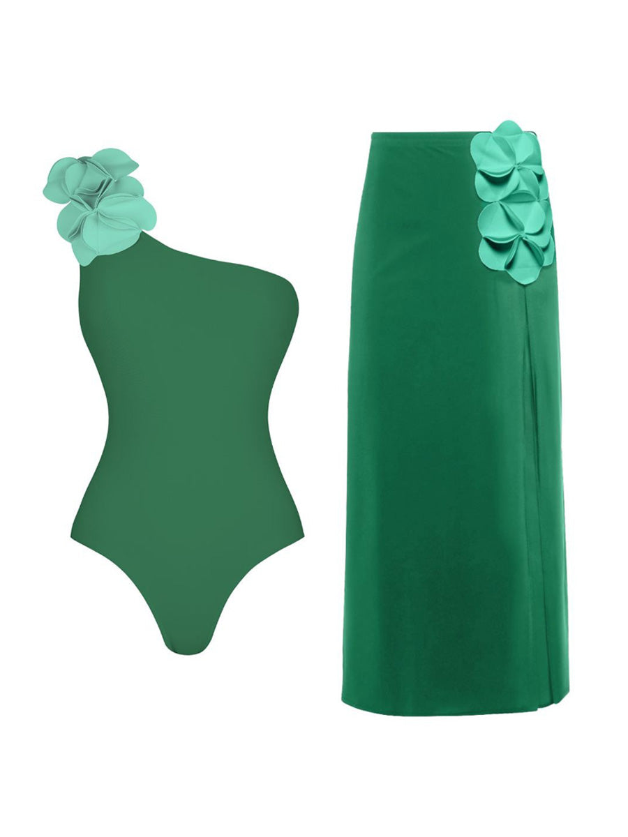 Sienna 3D Floral Swimsuit Set