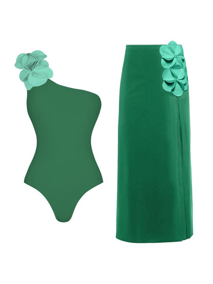 Sienna 3D Floral Swimsuit Set