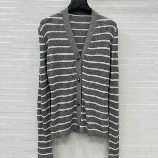 CD 25 Cardigan Grey Linen Cashmere