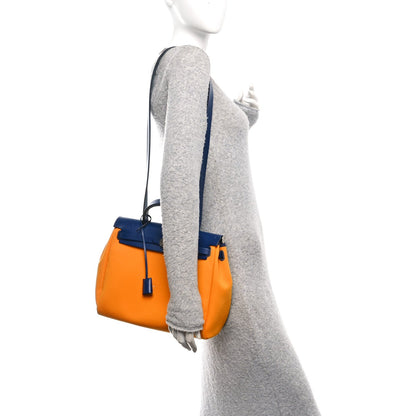 Military Toile Vache Hunter Verso Herbag Zip Retourne 31 PM Jaune Or Bleu Outremer Bleu Saphir