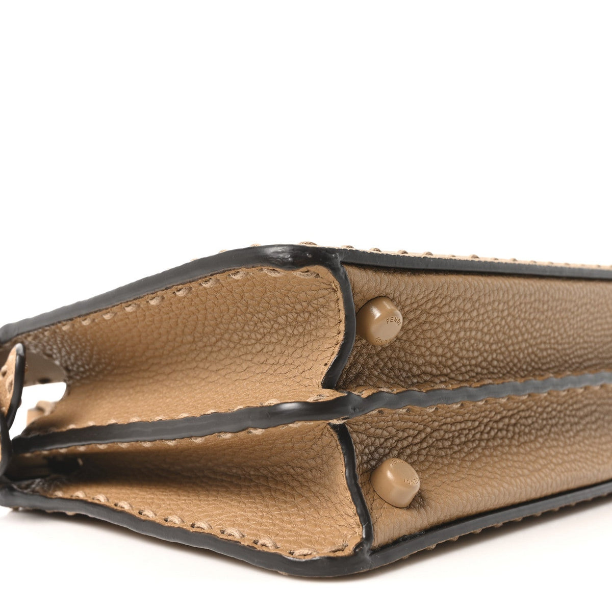 Cuoio Romano Vitello Elaphe Cover Sellerissima Monochrome Mini Peekaboo I SEE U Satchel Cammello