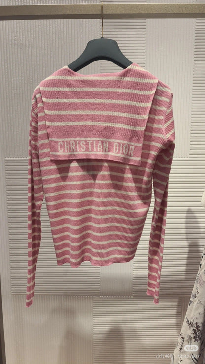 CD 25 Striped Long Sleeve Shirt Cotton