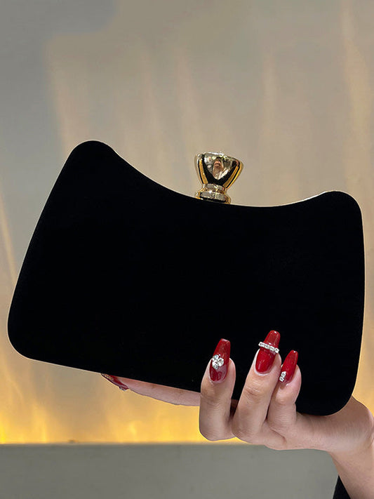 Chains Contrast Color Rhinestone Split-Joint Evening Handbags