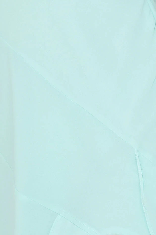 Fresh Scent Frill Maxi Dress Aqua