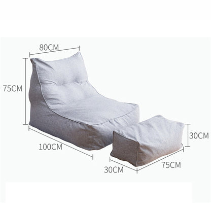 2Pcs/Set Large Bean Bag Combination Sofas Cover Chairs No Lining Bag No Filling Indoor Lazy Lounger Adults Kids Simple Design