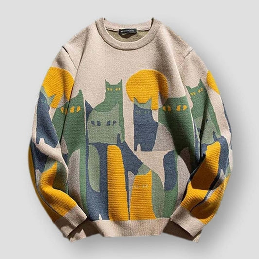 Saint Morris Cat Knitted Sweater