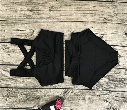 11 Colors Solid Color Bikini Swimsuit In 5 Size