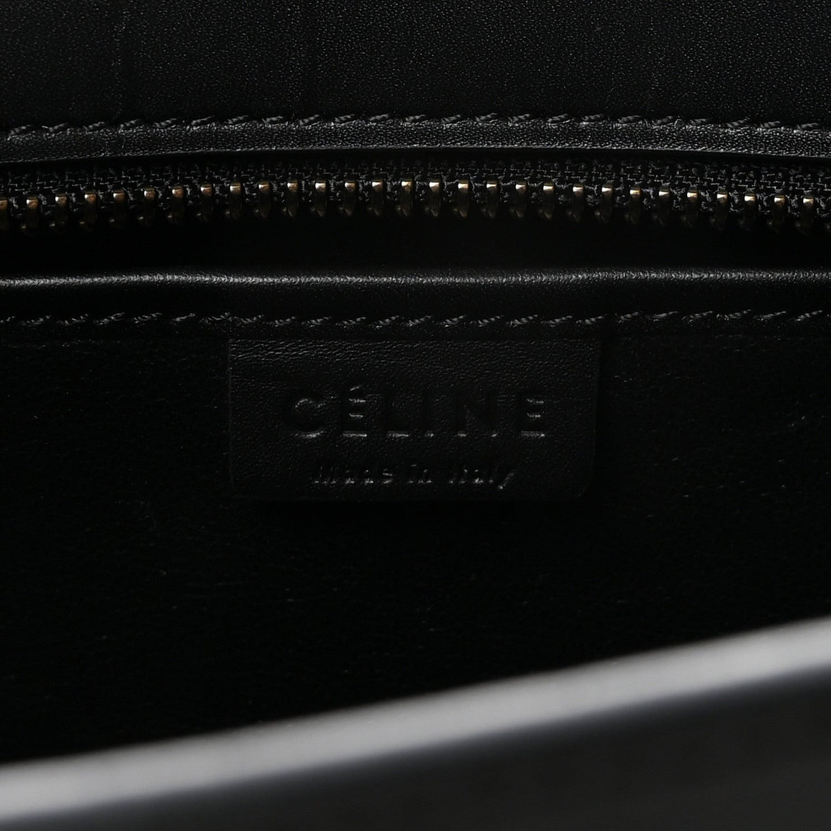 Baby Grained Calfskin Nano Tri-Color Luggage Zinc Almond