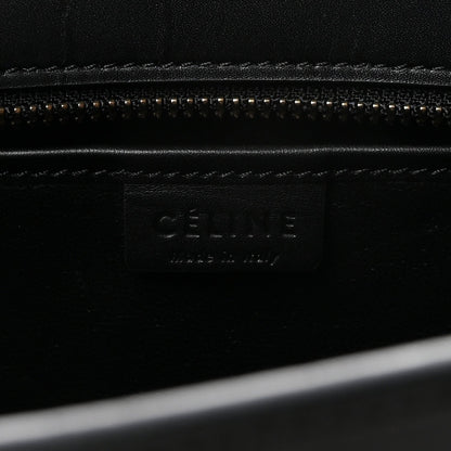 Baby Grained Calfskin Nano Tri-Color Luggage Zinc Almond
