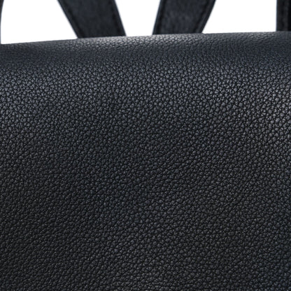 Calfskin Lockme Backpack Black