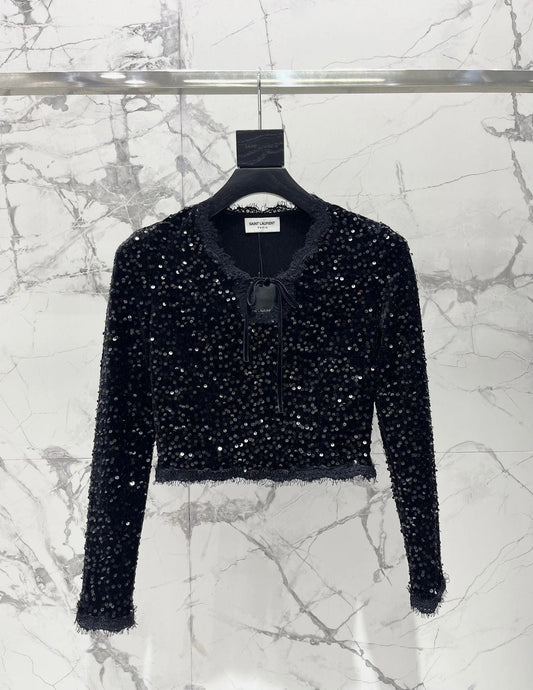 YSL 25S V-NECK TOP STYLE 125