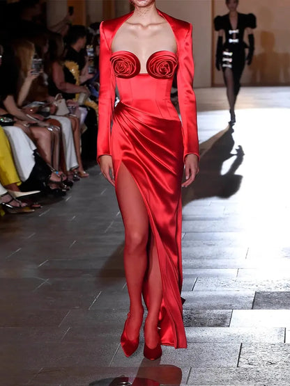 Roselyn Maxi Dress In Red
