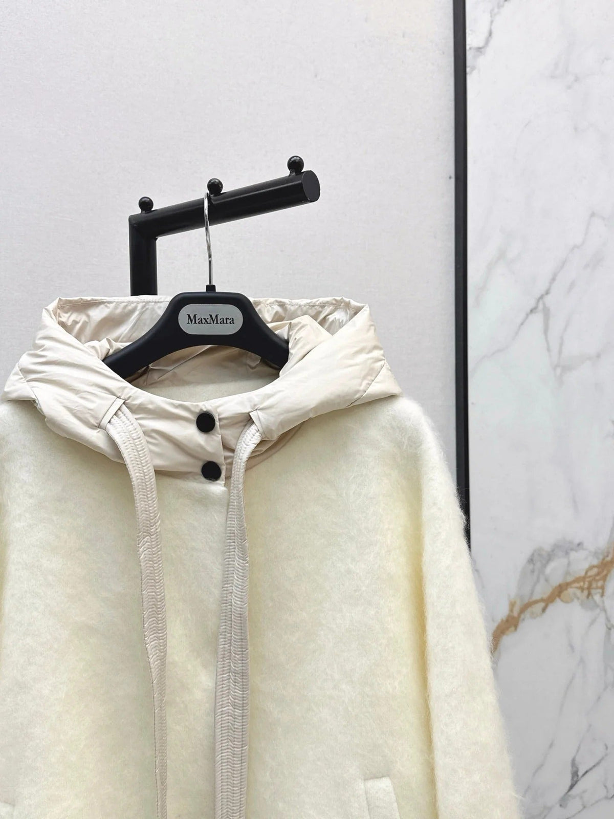 MAX MARA 25S HOODED KNIT JACKET 106