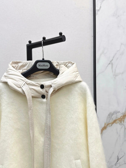 MAX MARA 25S HOODED KNIT JACKET 106