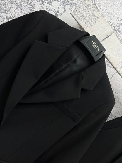 Prada 25 Suit Black Polyester Rayon