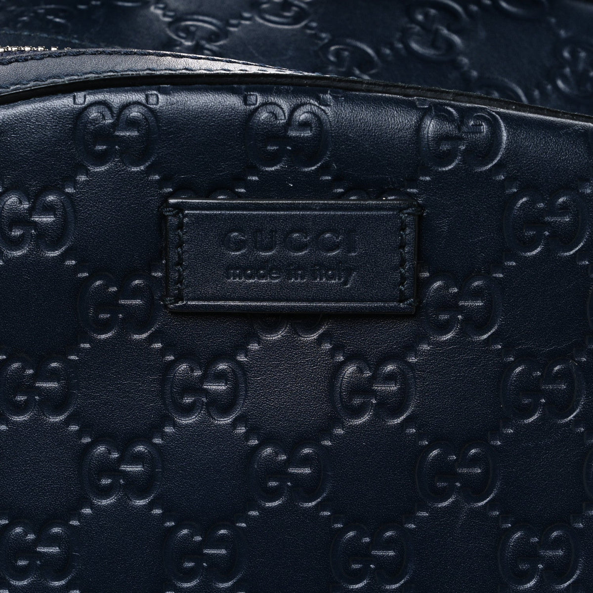 Guccissima Signature Day Backpack Blue