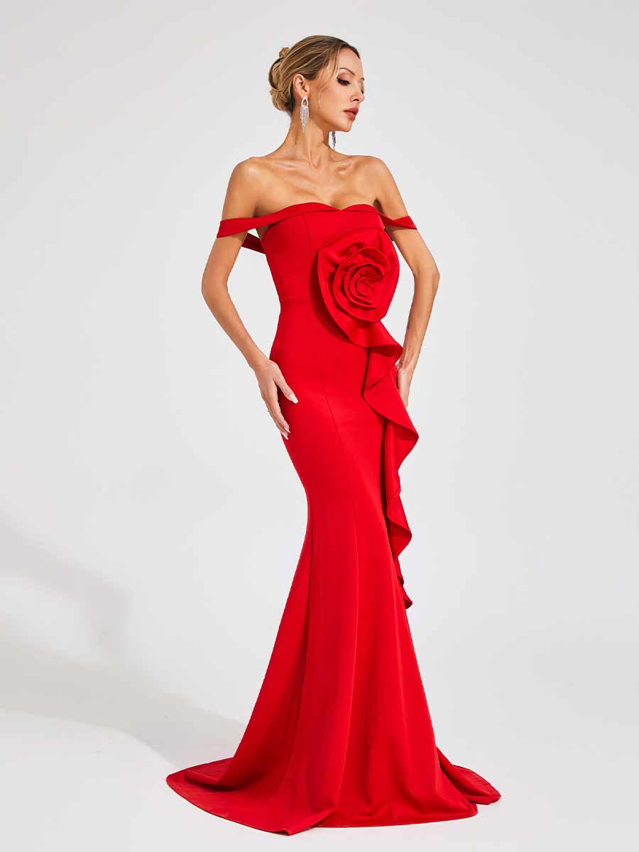 Poppy Maxi Dress In Red