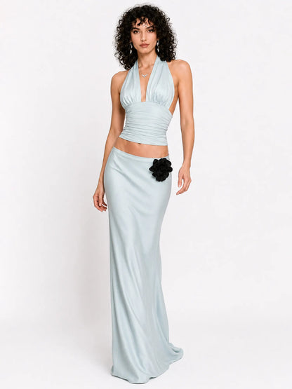 Paulina Resort Style Mermaid Bodycon Maxi Skirt Set