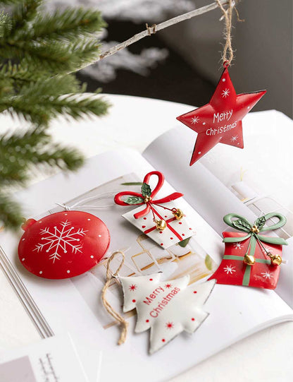 Cute Star Iron Christmas Tree Hanging Ornament