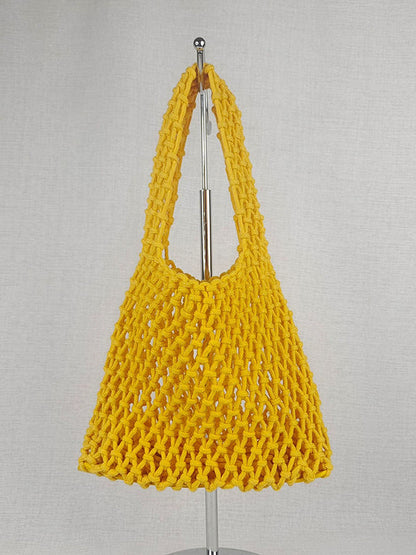 Hollow Solid Color Split-Joint Bags Accessories Handbags
