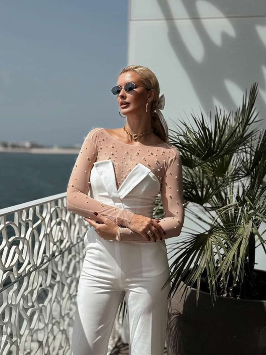 Aviana Bubble Bead Two Piece Jumpsuit