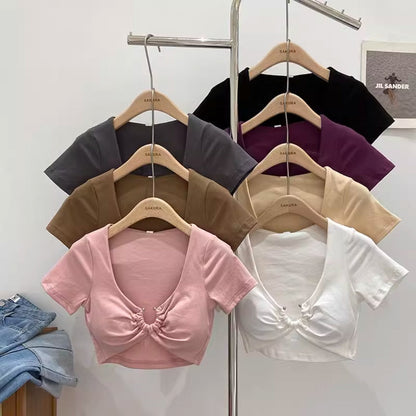 Vesty - Slim Fit Cropped T-Shirt