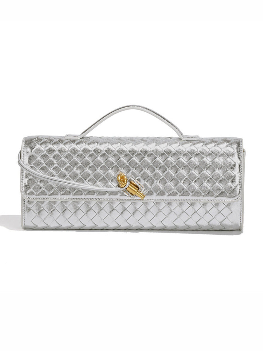 Penelope Woven Baguette Handbag