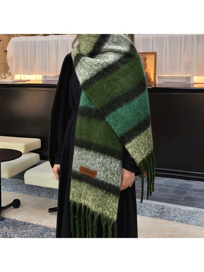 Sscarvii - Maillard Winter Tassel Scarf
