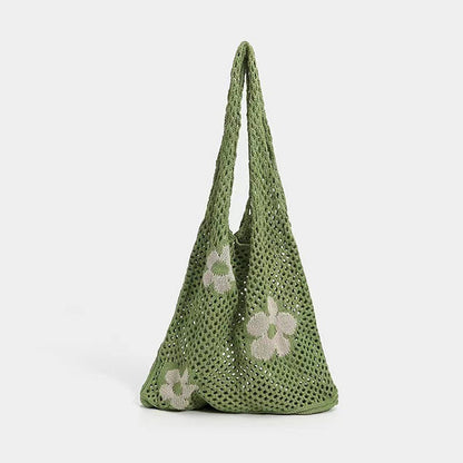 Crochet Tote Bag Tote Flower Bag