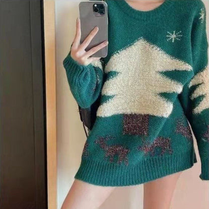 Loose Jacquard Sweater