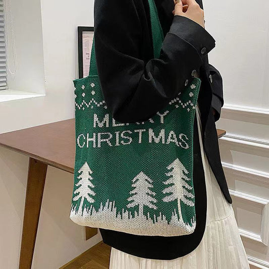 Crochet Tote Bag Foreign Gas Large Capacity Tote Bag