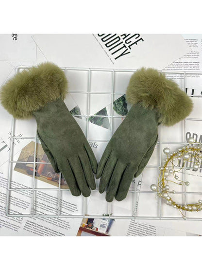 Gloving - Women's Fur-Cuff Winter Gloves