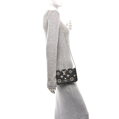 Empreinte Monogram Giant Felicie Pochette Black Beige
