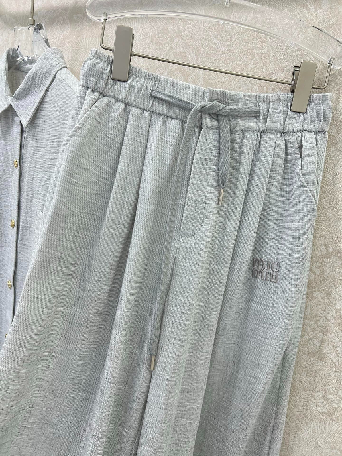 CHANEL SHIRT AND WIDE-LEG TROUSERS SET STYLE 32