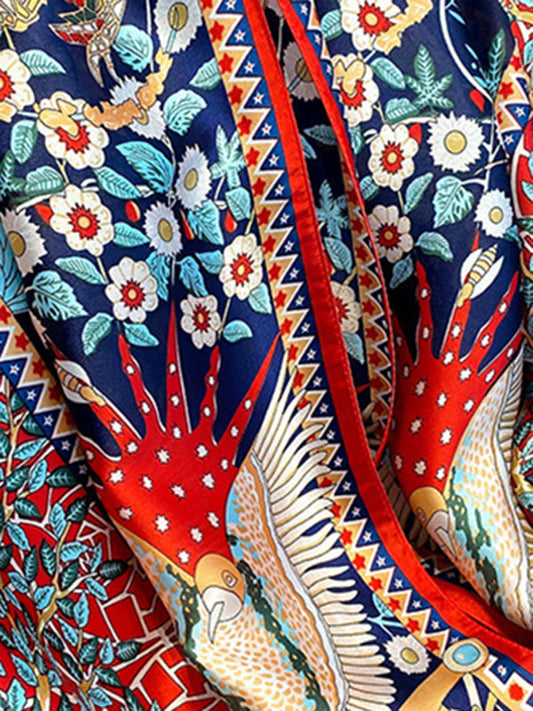 Flower Print Sun Protection Shawl&Scarf