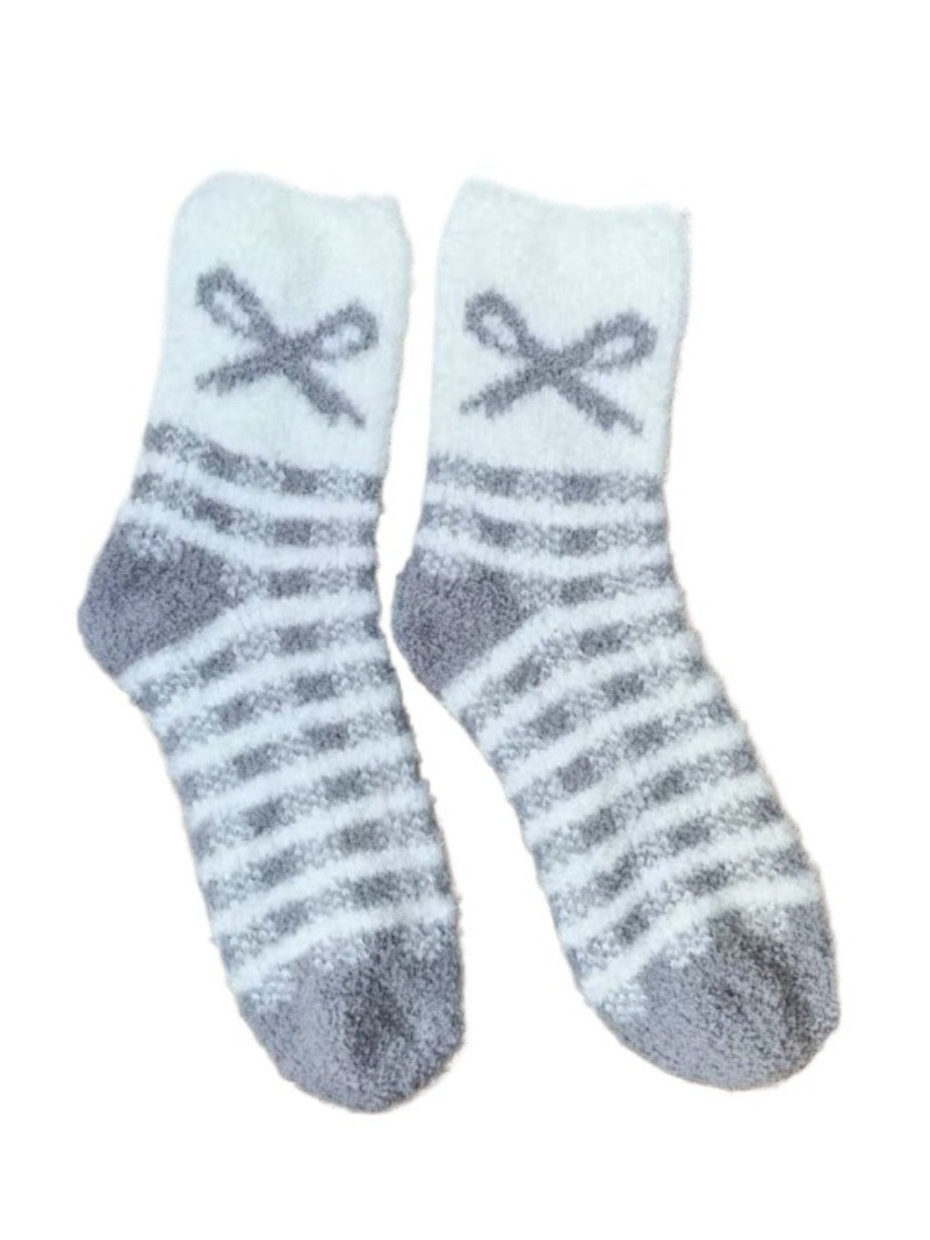 Rufia - Stripe Thickened Mid-calf Socks with Bow Patterns – 6 Colors