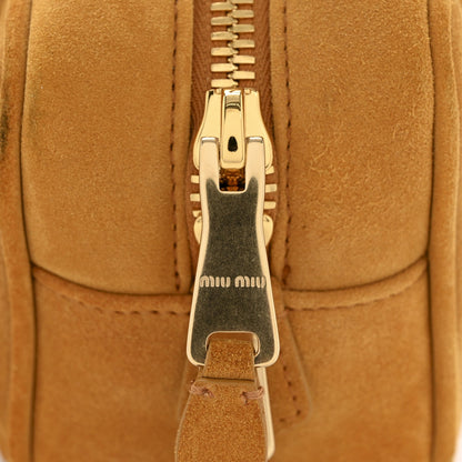 Suede Padded Regular Arcadie Top Handle Bag Whiskey